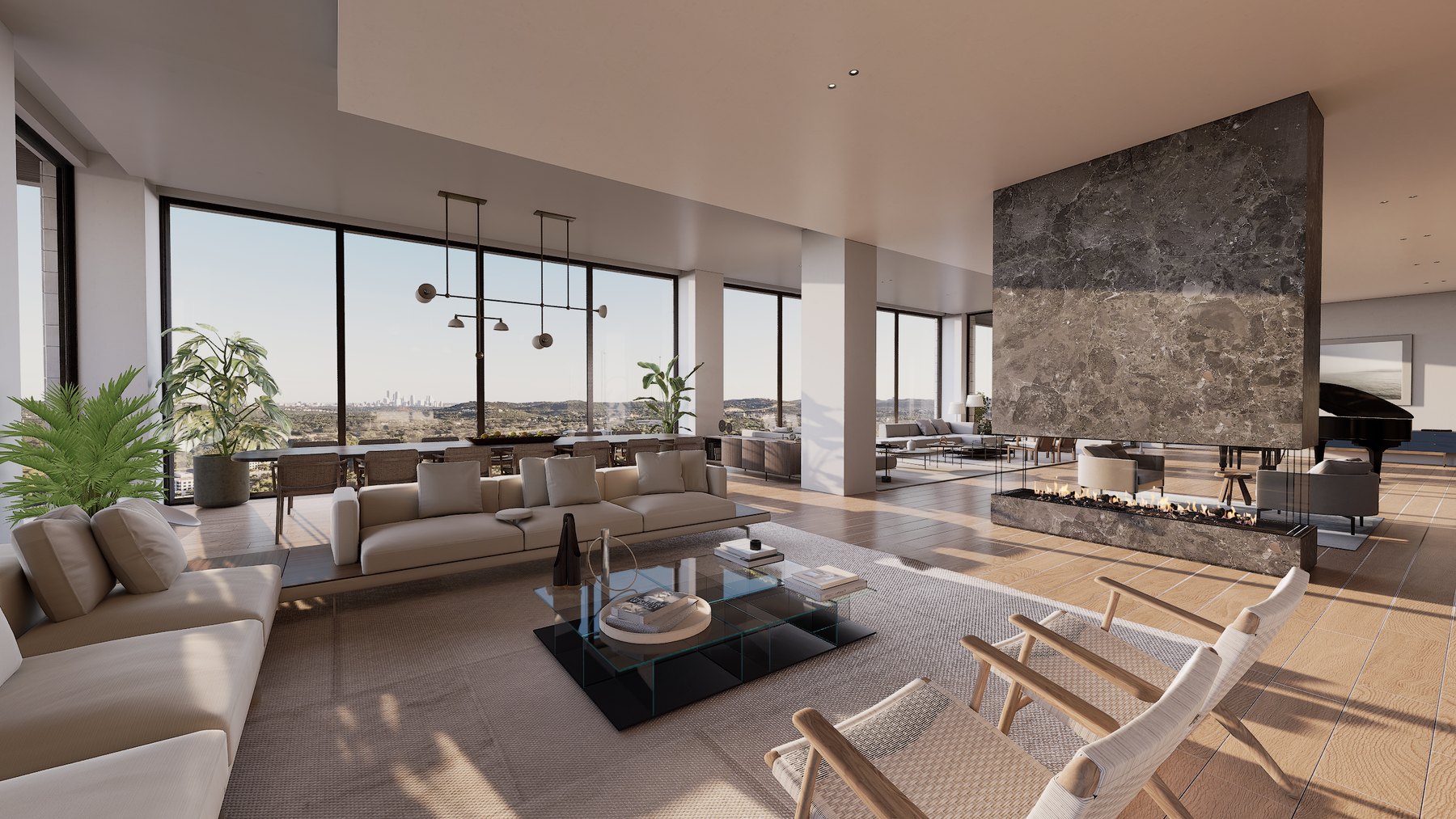 Virtual environment for shared amenities